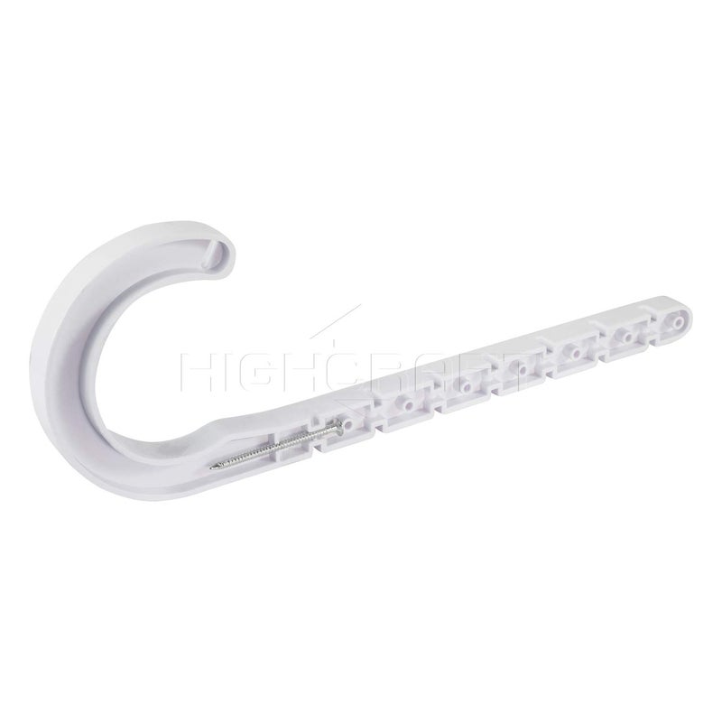 Highcraft PXJHNG004-10 PEX Support J-Hook Hanger with Nails; for 4 in. Pipe, Rope, Cable; Hard Plastic (10 Pack) - Image 2